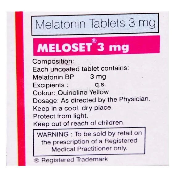 meloset 3mg tablet 10's